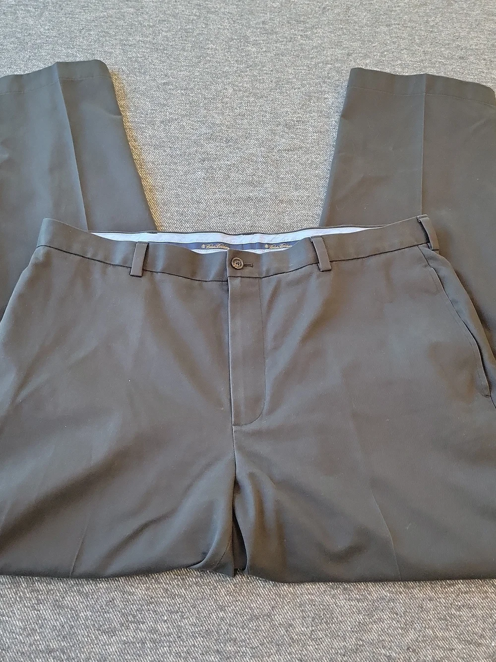Brooks Brothers Advantage Chino Clark Men's 38x32 Black Golf‎ Pants Lightweight